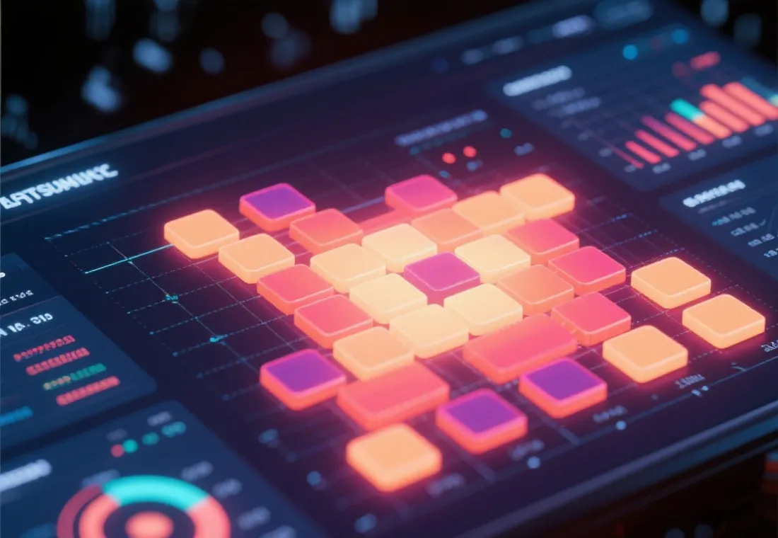 热度分布图表示意